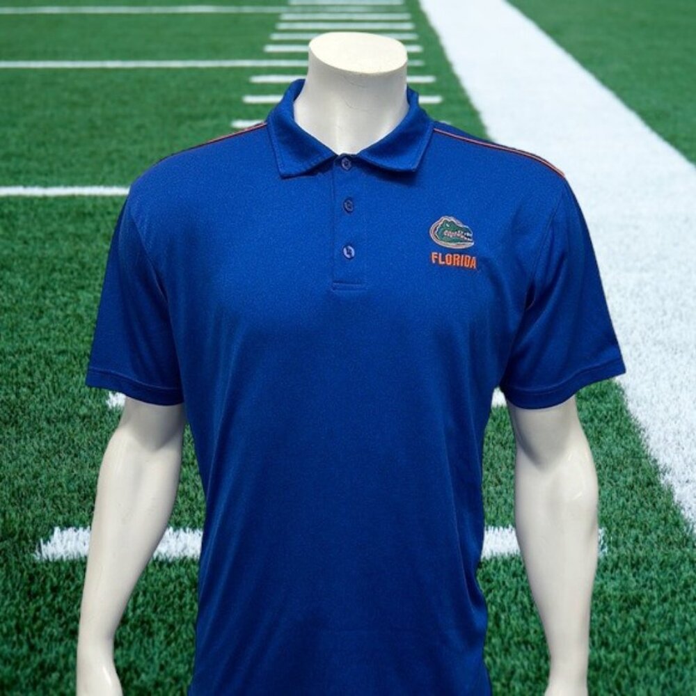 University of Florida Gators UF Blue Orange Men’s Golf Polo Shirt Size Large